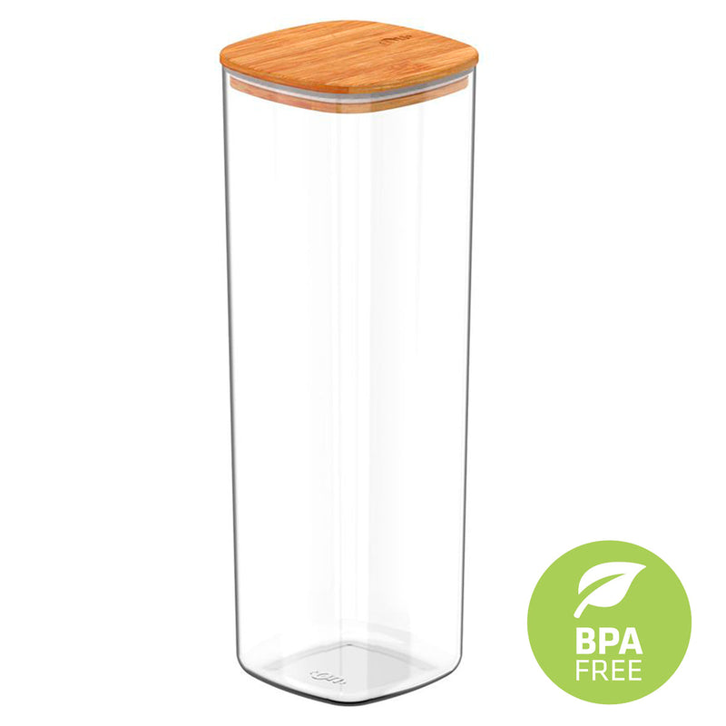 Pote Hermético 2L com Tampa de Bambu 2L - OU