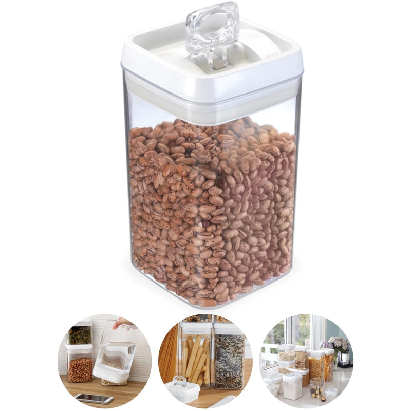 Pote Hermético com Válvula de Vedação 2,3L, 1,76L, 1,1L, 400ML