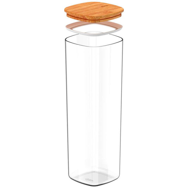 Pote Hermético 2L com Tampa de Bambu 2L - OU